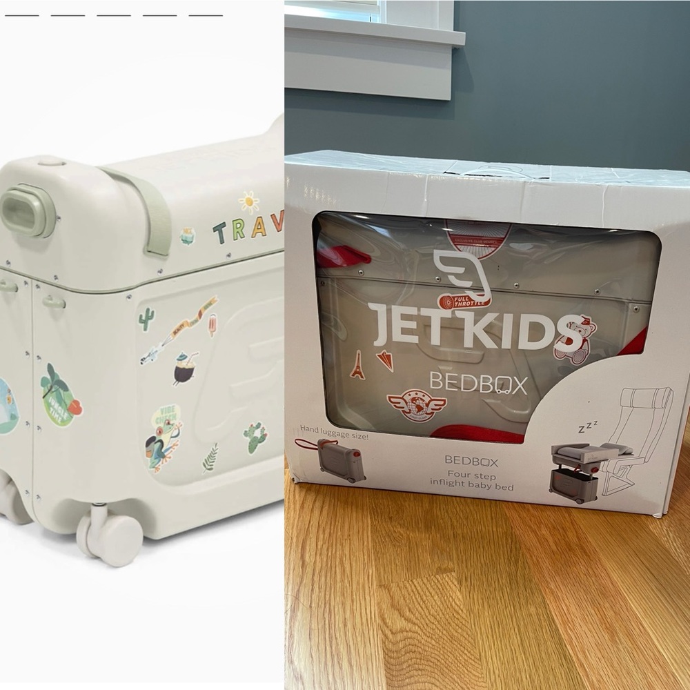 JetKids BedBox Kid's Ride-On Carry-On Rolling Luggage Suitcase